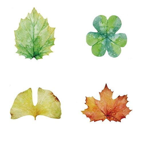 Original Seven 2pcs Sticky Note Leaf Shaped Sticky Memo Notes