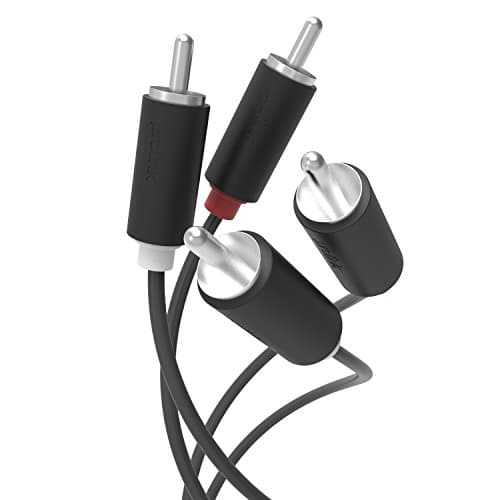 Prolink RCA Audio Cable | RCA Lead, 2 x RCA Phono to 2 x RCA Phono Stereo Cable for Surround Sound, Dolby Digital, DTS, 9.8 Feet (3m) - Valued Black Series