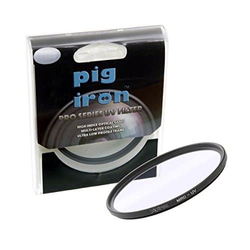 Pig Iron Pro Series Multi-Coated UV Filter. Camera Lens Protector Filter. Premium B270 Schott Glass Element. (49mm)