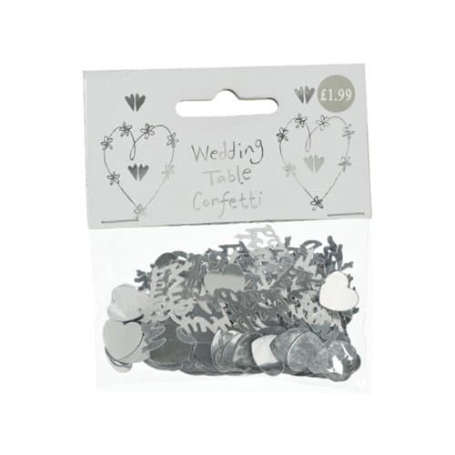 Xpressions 4 U 1 Packet Pack Bag Metallic Silver Table Confetti Sprinkles Wedding Just Married