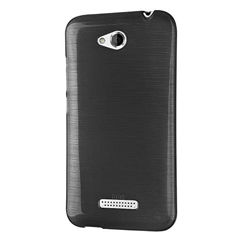 Ego® Protective Case for HTC Design Transparent Silicone Metallic Effect Pink, Schwarz Transparent, für HTC Desire 616