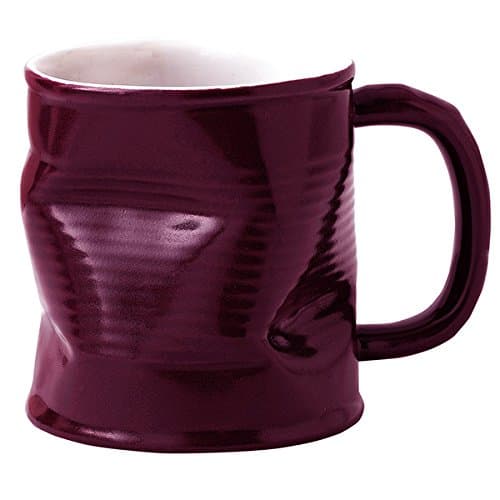 Squashed Tin Can Mug Purple 7.8oz/220ml | Crumpled Mug, Squashy Mug, Tin Can Cup, Coffee Mug, Cocktail Mug