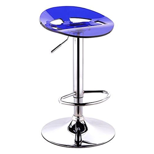 Bar stool simple lifting acrylic bar stool front bar chairs @TaoMi Homw ( Color : Blue )