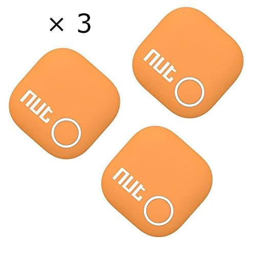 YooGoal Smart Tag Two-Way Bluetooth Anti-lost Tracker, Key Finder Tracking Wallet Key Bag Child Personal Belongings Pet Tracer Locator Alarm Patch GPS Locator for iOS/ iPhone/ Android - 3 Orange in 1