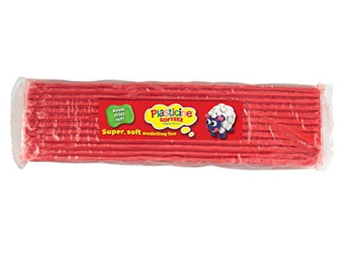 Plasticine Softeez 500g Slab - Choose Your Colour (Red)