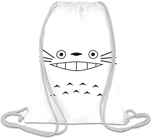 Totoro Face Custom Printed Personalised Drawstring Sack Bag