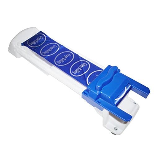 LifeJoy Stuffed Grape &amp; Cabbage Rolling Machine Imported PP Plastic Dolma Yaprak Sarma Stuffed Leaf Rolling Tool, Blue