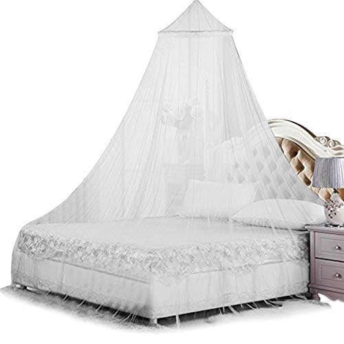 Winberg ® Mosquito Net Bed Canopy Maximum Insect Net Protection No Skin Irritation Deet Free Natural Repellent White Colour, CNP010