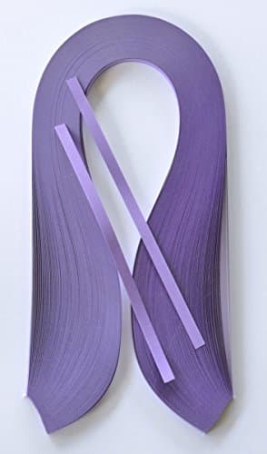 Quilling Paper Strips Width 3/5 mm, 200 pcs. 420 mm Length, Colour Purple