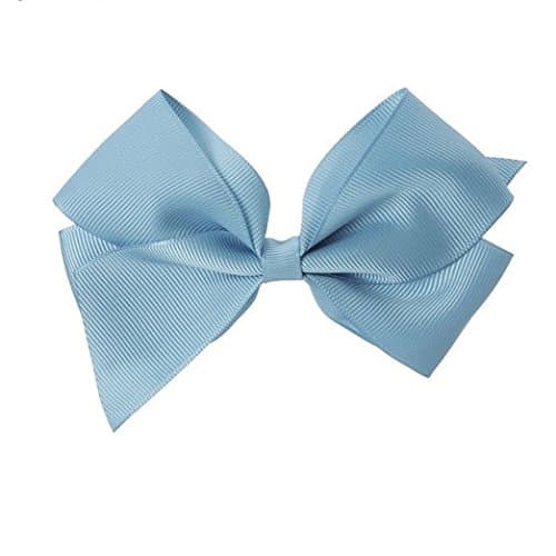Clip Grosgrain Bow - Baby Blue