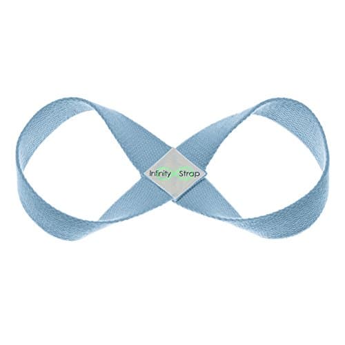 Infinity Strap - Original - Endless Strength &amp; Flexibility with a Twist! - 3 Sizes (Sky Blue, Large 19")