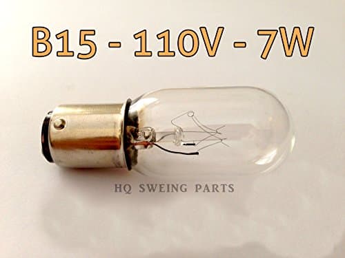 Sewing Machine Light BULB- B15, 110V, 7W - Use for Fridge, Microwave &amp; Others