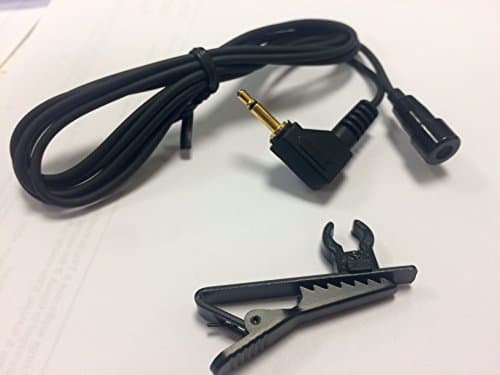 VEC TCM-50A TIE-CLIP LAPEL MICROPHONE 2.5mm PLUG with 3.5mm adaptor