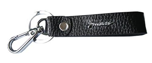 Black Leather Pulsar Printed Keychain