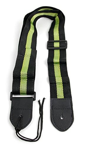 Black & Green Stripe Guitar Controller Strap For Guitar Hero & Rock Band Guitars On PS3, PS2, Xbox 360 & Wii (Compatible With Guitar Hero: Warriors of Rock, 6, 5, 4, 3, 2 & 1)