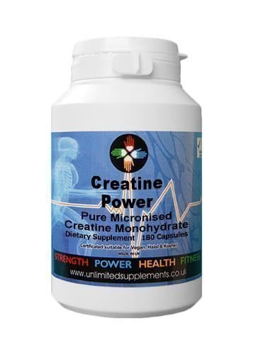 CREATINE POWER 180 caps x 500mg per Capsule a performance enhancer for power and strength athletes, Creatine plays an important role in the transfer of energy. A great product at a realistic price.