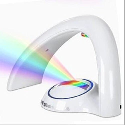 HOP LINK Arch Shape Romantic LED Rainbow Lamp Wall Ceiling Projecter Night Light Room Hallway Lobby Decoration Sleep Light or Colorful Gift for Children Magic Toys Auto Off Function Great Gift Idea