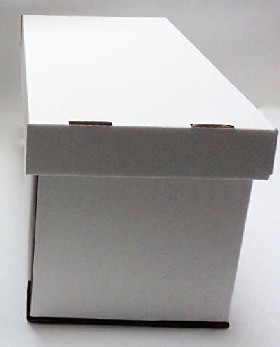 5 x White Cardboard Storage or Archive Boxes hold up to 750 x 7" Vinyl Record Singles