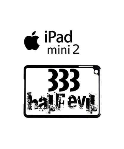 333 Half Evil Devil Cool Funny Hipster Swag Case Back Cover for iPad Mini 2 Tablet Black