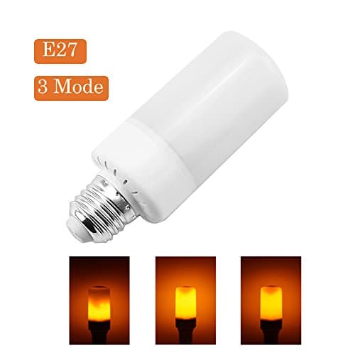 MixtoMax E27 Flame Effect Bulbs ES LED Flame Lamp Vintage Flaming Light Bulb with 3 Lighting Modes Simulated Decorative Atmosphere Lamps for Hotel/ Bars/ Home Decoration (E27)