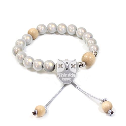 Silver Owl Breastfeeding reminder bracelet.