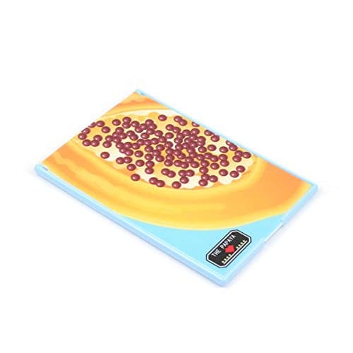 Small Attach on Make-up with Papaya Design Compact Mirror