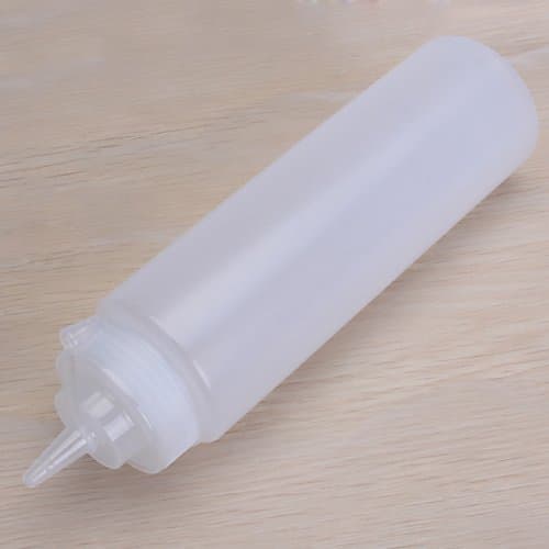 1pc Medium Plastic Sauce Extruder Bottle Ketchup Pot Jam Maker Dispenser - 12 oz.