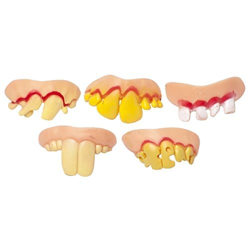 Dabbie Funny dentures Buck teeth Vampire teeth Zombie front teeth Funny braces Tricky Halloween item