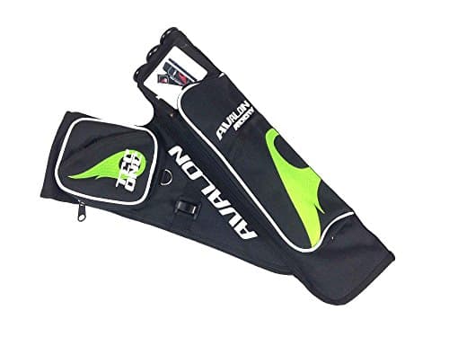 Avalon Archery TEC ONE Target Quiver Black with Flame Decal Right Handed (Green)