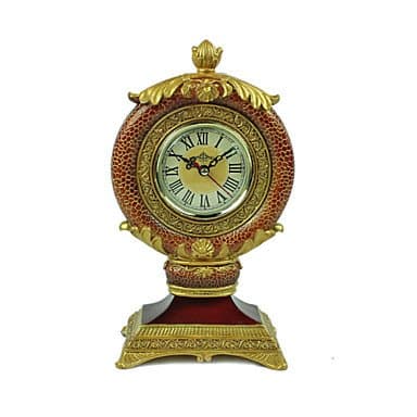 10.5"H Retro Brief Style Tabletop Clock