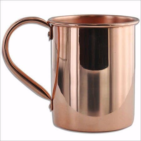 Nexxa™ 100% Authentic Copper Moscow Mule Smooth Shots,Solid Copper Moscow Mule Straight Plain and Copper Handle Shot Mugs Health benefit with metal cleaning powder