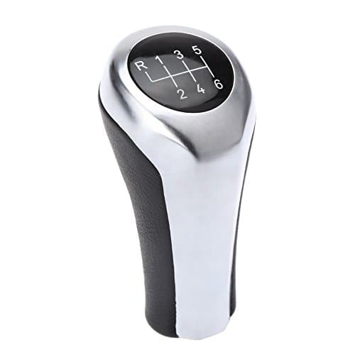 Conpush 6-Gear Gear Knob Chrome (Silver Black)