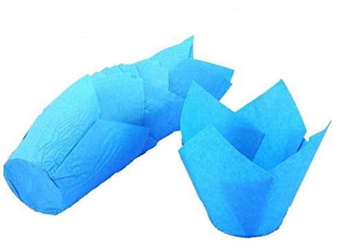 Cupcake Cases Tulip Blue (48 Pieces)