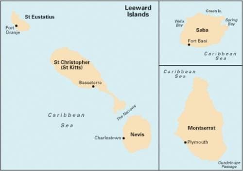 Imray Iolaire Chart A25: St Eustatius, St Christopher, Nevis, Monserrat and Saba (Imray Chart A25)