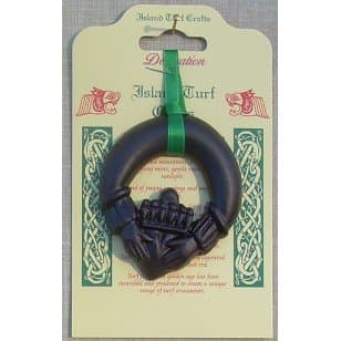 irish turf Claddagh (Hanging Decoration)