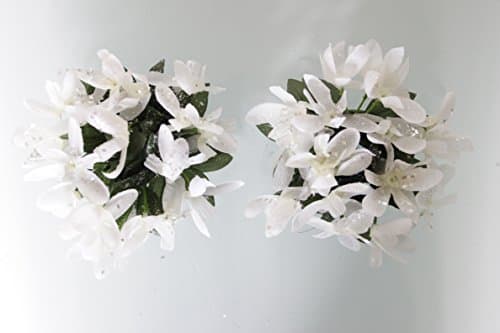 Candle Ring Christmas Snow drop in two sizes - Suitable for Dinner &amp; Pillar Candles (1" Dinner Candle - set of 2 Rings) 50495