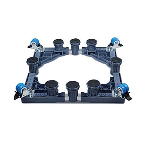 Qiangzi Adjustable Base Stand Heavy-Duty Adjustable Appliance Roller Base Blue Squared Tumble Dryers Cookers Freezers Bathroom Kitchen 1000KG Load for Bathroom Kitchen