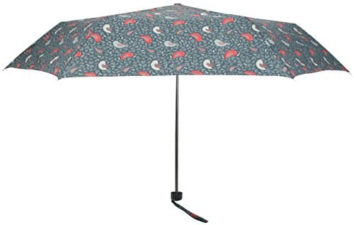 Ladies Supermini Multi Design Button Handle Umbrella Blue Birds