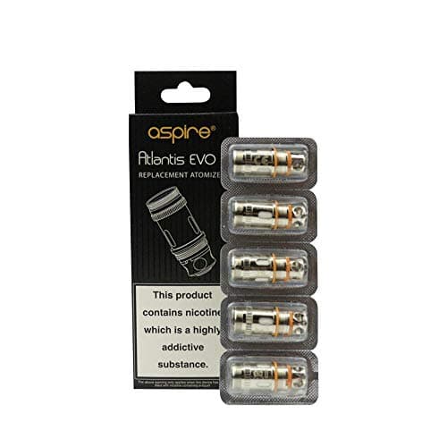 Aspire Atlantis EVO Replacement Coil 0.4 ohm & 0.5 ohm Kanthal Clapton Coils- 5 Pack (0.4 ohm)