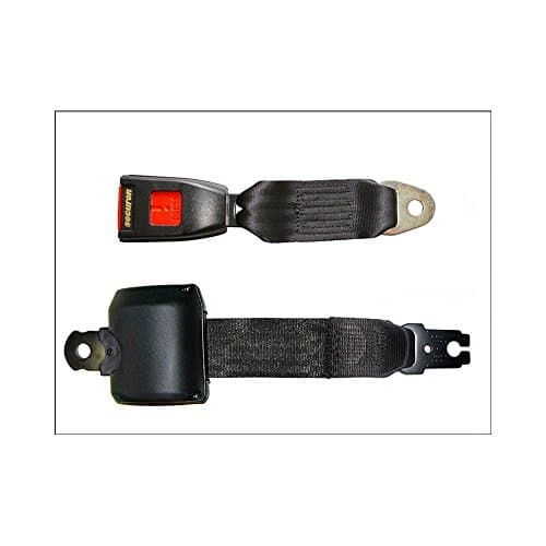 Securon 2220 Retracting Lap Seat Belt, Black