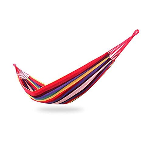 Single Camping Swing Canvas Hammock Rainbow