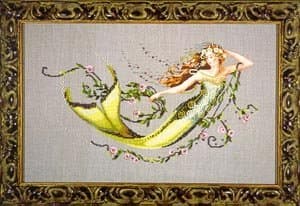 Emerald Mermaid - Cross Stitch Pattern by Mirabilia Designs