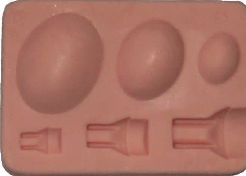 Fleximold Silicon Mold, Bowl Spoon (Oval) Mold by Fleximold