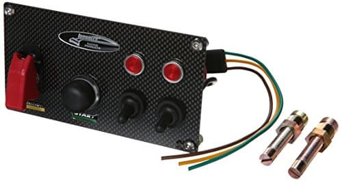 Longacre Racing 44535 Ignition Panel C/F 2 Switch w/Lights