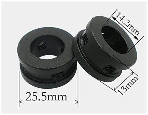MYOT 1 pair Retaining Fixed Locking Ring &amp; End Cap for Airgun Condor CO2 Airgun and Walther Barrel (12mm)