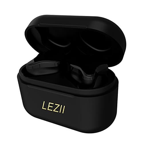 LEZII Wireless Bluetooth Earbuds with Charging Box, TWS Personalized Design Truly In-ear Bluetooth Earphones with Microphone Cordless Bluetooth Earbuds Noise Cancelling Sweatproof (Night)