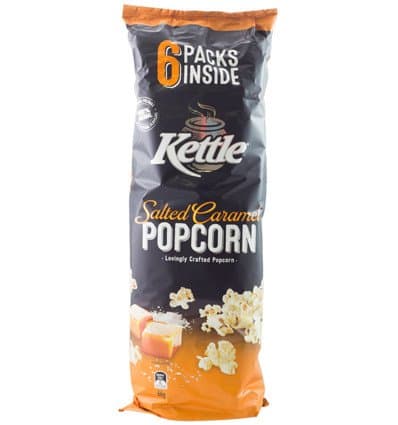 Kettle Popcorn Caramel 6 Pack 66g
