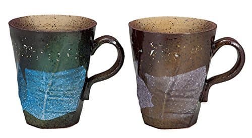 Kutani Craft Mug Cup Pair Ginsai