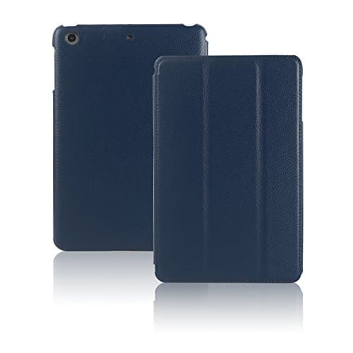 Invision® iPad Mini 1 2 &amp; 3 Smart Case Cover - Superior Design Features - Magnetic Auto Wake/Sleep Function Quality PU Leather - Recommended by "Which?" Magazine (iPad Mini 1 2 &amp; 3 Dark Blue)