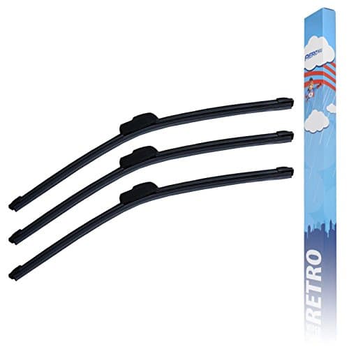 Aero VU Front &amp; Rear Flat Window Windscreen Wiper Blades Upgrade Service Set